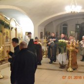 Праздничное богослужение в обители в день Рождества Христова