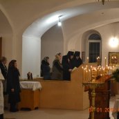 Праздничное богослужение в обители в день Рождества Христова