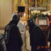 Праздничное богослужение в обители в день Рождества Христова