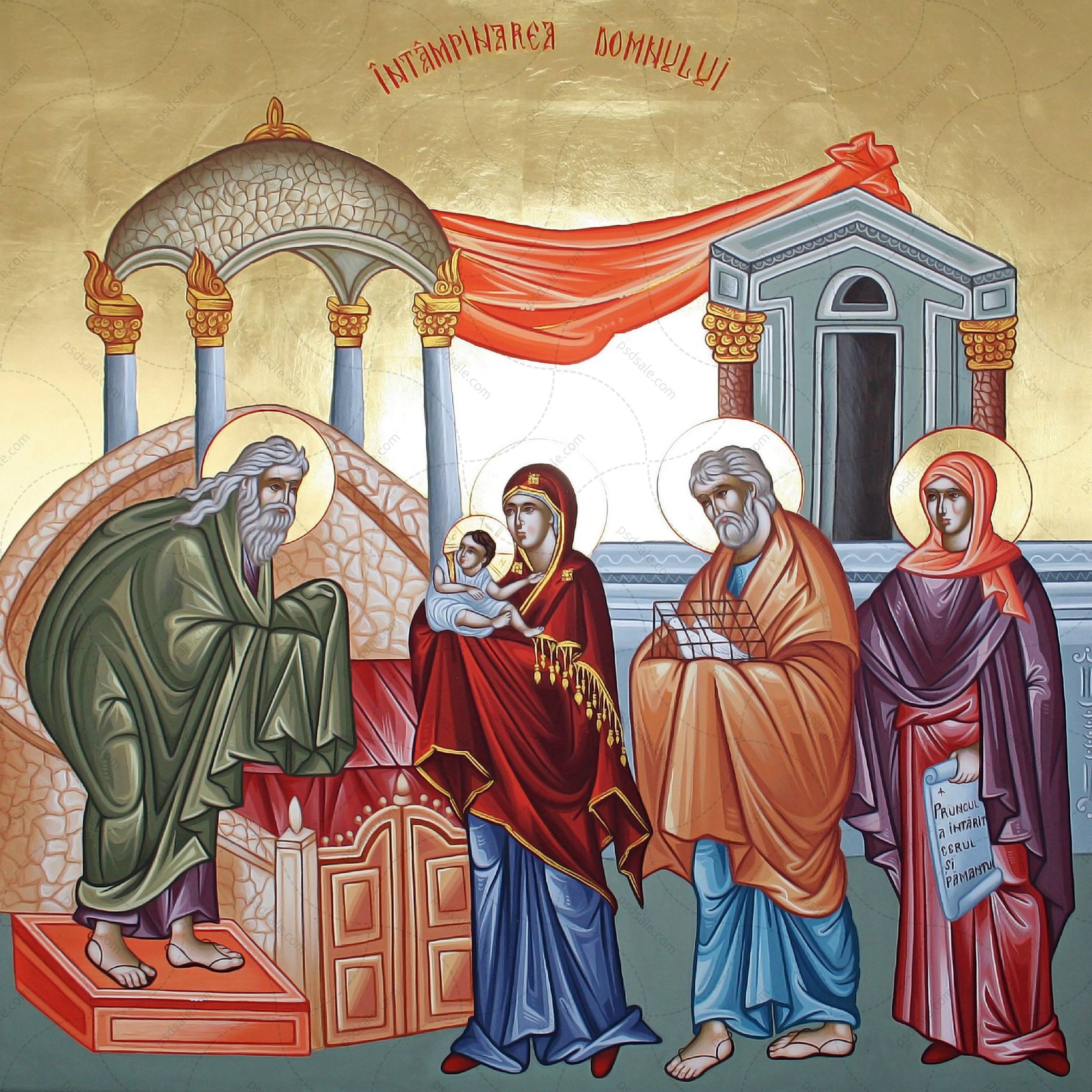 15 февраля -  Сретение Господа Бога и Спаса нашего Иисуса Христа