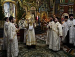 Рождественская вечерня в Вознесенском соборе города Ельца 