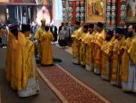 Божественная литургия в Казанском соборе Лебедяни 