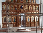 Установка иконостаса в Троицком соборе